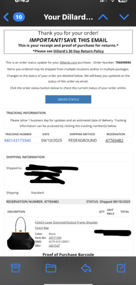 OMG!!!  NEW!!!  Authentic COACH Kiss Lock Jumbo Shoulder Bag!  IMPOSSIBLE TO FIN - Picture 15 of 15